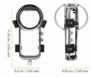 PEYTECH Obudowa wodoodporna do Insta360 X5 wodoszczelna nurkowanie 40M case (5908420566531) 6