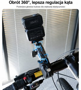 PEYTECH DJI Osmo Action 6 Uchwyt Zaciskowy 360 Do Kamer Rower Motocykl (A6NU) 3