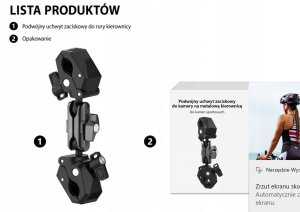 PEYTECH Uchwyt Pomocniczy Do Kamer GoPro DJI Insta360 Zacisk Rura 360 (UPDK) 3