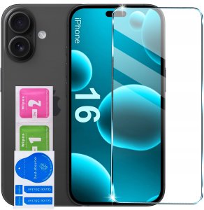 krainaGSM Etui do Iphone 16 z pierścieniem magnetycznym do Magsafe + szkło 9H 12