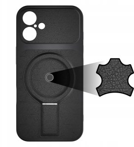 krainaGSM Etui do Iphone 16 z pierścieniem magnetycznym do Magsafe + szkło 9H 6