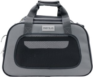 Mersjo Explorer transporter dla psa i kota do 8 kg, 31 x 49 x 28 cm, szary, 3 wejścia, miękka mata 5