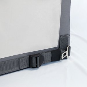 Mersjo Transporter dla psa i kota Outlander składany, 3 wejścia, mata, pas samochodowy, 60 x 40 x 40 cm, do 15 kg, szary 5