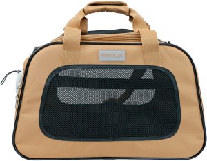 Mersjo Explorer transporter dla kota i psa do 8 kg, torba z 3 wejściami i matą, brązowa, 31 x 49 x 28 cm 4