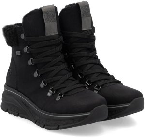 Buty trekkingowe damskie Rieker Wodoodporne trapery damskie ocieplane czarne 48034-00 37 13