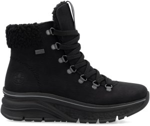 Buty trekkingowe damskie Rieker Wodoodporne trapery damskie ocieplane czarne 48034-00 37 16