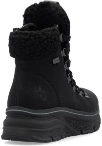 Buty trekkingowe damskie Rieker Wodoodporne trapery damskie ocieplane czarne 48034-00 37 10