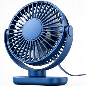 Wentylator Topk Wiatrak USB Cichy mini wentylator biurkowy chłodzenie TOPK K62C niebieski 4
