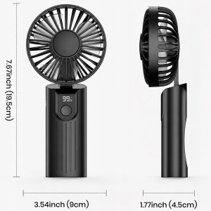 Wentylator Topk Wiatrak wentylator akumulatorowy USB cichy mini ręczny 5000mAh TOPK 4