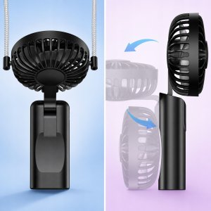 Wentylator Topk Wiatrak wentylator akumulatorowy USB cichy mini ręczny 5000mAh TOPK 8