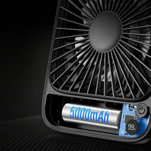 Wentylator Topk Wiatrak wentylator akumulator USB cichy mini biurkowy chłodzenie TOPK K65 8