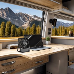 Wentylator Topk Wiatrak wentylator akumulator USB cichy mini biurkowy chłodzenie TOPK K65 9