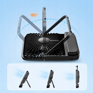 Wentylator Zenwire Wiatrak USB Cichy mini wentylator biurkowy biwakowy chłodzenie 10000mAh 4