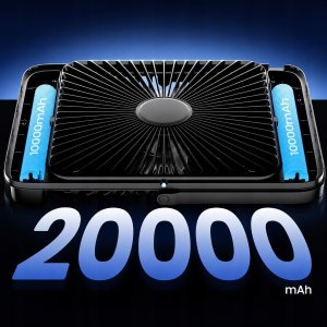 Wentylator Zenwire Wiatrak USB Cichy mini wentylator biurkowy biwakowy chłodzenie 20000mAh 7