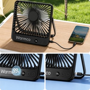 Wentylator Zenwire Wiatrak USB Cichy mini wentylator biurkowy biwakowy chłodzenie 20000mAh 10