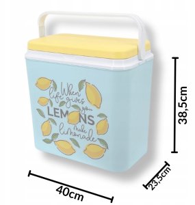 Lodówka turystyczna Kamai Pasywna na wkłady 24L Lemons (74960) 3