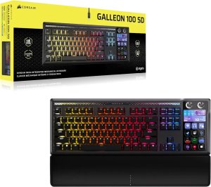 Klawiatura Corsair Galleon 100 SD RGB Mechanical Gaming Keyboard, Backlit RGB LED, MLX Pulse, Black, Black PBT Keycaps 12
