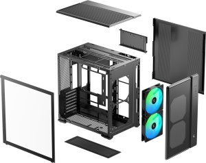Obudowa Deepcool Case | CG590 MESH 2F | Mid Tower | Black (R-CG590MESH-BKANA2-G) 9