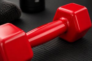 UNDERFIT Hantla winylowa fitness 2 x 9 kg 3