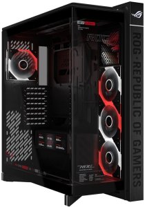 Obudowa Crono ASUS case ROG Cronox ARGB, E-ATX, Przezroczysta ścianka boczna, 4x120mm ARGB, czarna (90DC00T0-B09030) 11
