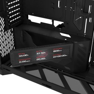 Obudowa Crono ASUS case ROG Cronox ARGB, E-ATX, Przezroczysta ścianka boczna, 4x120mm ARGB, czarna (90DC00T0-B09030) 21
