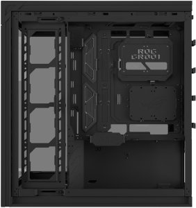 Obudowa Crono ASUS case ROG Cronox ARGB, E-ATX, Przezroczysta ścianka boczna, 4x120mm ARGB, czarna (90DC00T0-B09030) 23