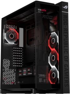 Obudowa Crono ASUS case ROG Cronox ARGB, E-ATX, Przezroczysta ścianka boczna, 4x120mm ARGB, czarna (90DC00T0-B09030) 9