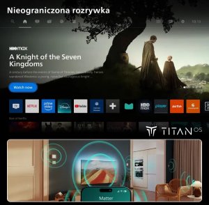 Telewizor Philips 65PQS8611/12 QLED 65'' 4K Ultra HD Titan OS Ambilight 7
