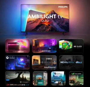 Telewizor Philips 65PQS8611/12 QLED 65'' 4K Ultra HD Titan OS Ambilight 3