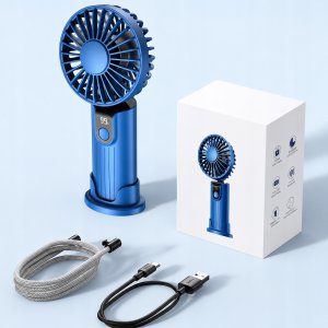 Wentylator Topk Wiatrak USB Cichy mini wentylator biurkowy ręczny 5000mAh TOPK K38 15