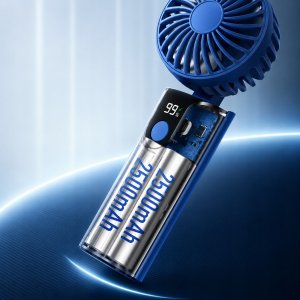 Wentylator Topk Wiatrak USB Cichy mini wentylator biurkowy ręczny 5000mAh TOPK K38 5