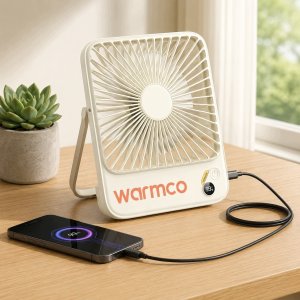 Wentylator Zenwire Wiatrak USB Cichy mini wentylator biurkowy biwakowy chłodzenie 10000mAh 6