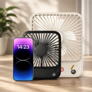 Wentylator Zenwire Wiatrak USB Cichy mini wentylator biurkowy biwakowy chłodzenie 10000mAh 7