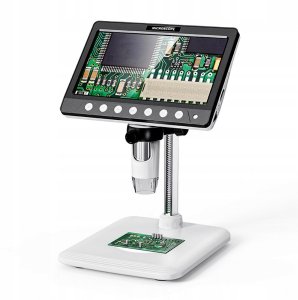 Mikroskop Inskam Cyfrowy z przybliżeniem 1200x 7" PC MacOS WINDOWS 32GB USB-C 8LED 10
