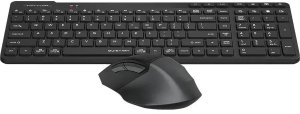 Klawiatura + mysz A4Tech Zestaw klawiatura + mysz FStyler FB2800C AIR2 2.4G Black (A4TKLA47947) 2