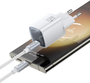 Ładowarka Mcdodo Nano GaN 1x USB-C 45W + kabel USB-C Biała (CH-4432) 5