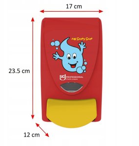 Dozownik do mydła DEB W pianie Mr Soapy, 1l, czerwony (HG-021456) 2