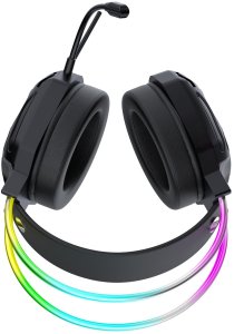Słuchawki Wozinsky Gamingowe WSG-1118 przewodowe z mikrofonem i podświetleniem RGB - czarne (5907769388248) 5