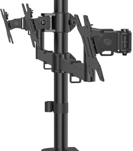 Hama Uchwyt / stojak do monitorów 68,6 cm (27") biurko czarny 00220899 (100859370) 2