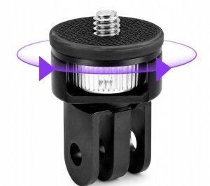 PEYTECH Adapter 1/4 Cala do GoPro Insta360 DJI przejściówka metal śruba mocowanie (PMSM) 2