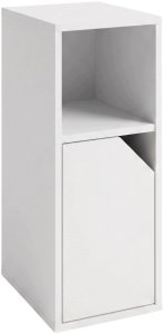 Meble-Bestseller Szafka wąska z drzwiczkami, otwartą wnęką i półką w środku, 25 x 34 x 61,5 cm 8