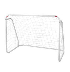 Chomik Bramka piłkarska do gry w piłkę nożną stalowa biała 124x96x61cm 2szt 3