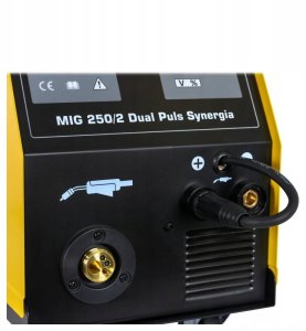 Magnum PÓŁAUTOMAT SPAWALNICZY INVERTOROWY MIG-250/2 DUAL PULSE SYNERGIA, MMA, 230/400, 230V-200A/60%, 400V-250A/60%, 4X4, GP50, D300 (29080) 4