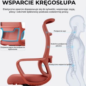 Krzesło biurowe Angel mOja Czerwone 14