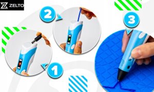 Długopis 3D XMaster Pen Drukarka Dla Dzieci Mata 9m Wkłady Szablon Kreatywny Zestaw (18628014810) 6