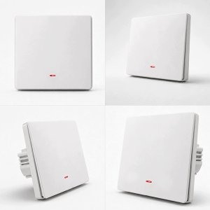 Qoltec Inteligentny 1-kanałowy włącznik wyłacznik światła Wi-Fi Timer Tuya Smart life Biały (52719) 2