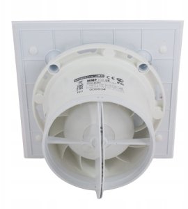 MMotors Wentylator łazienkowy MMP 100 energooszczędny TS Timer biały mat szkło 23dB 6