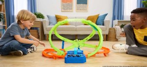 Mattel Hot Wheels Stunt Tracks Hipersfera kraks Tor wyścigowy Zestaw JMG48 2