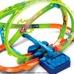 Mattel Hot Wheels Stunt Tracks Hipersfera kraks Tor wyścigowy Zestaw JMG48 4