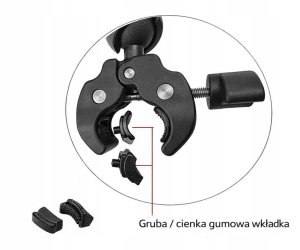 PEYTECH Aluminiowy Uchwyt do GoPro DJI Insta360 Motocykl Kijek Selfie Zestaw 6w1 (ZMKSU) 5